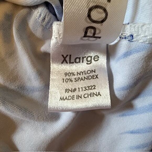 Banana Boat Long Sleeve Dress, UPF 50+- XL- Blue Hawaiian Dress - Picture 7 of 8